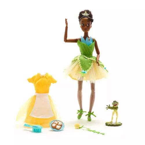 Disney Store Tiana Ballet Doll, The Princess and the Naveen Frog Figure