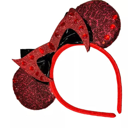 Disney Christmas Queen Evil Fancy Sequin Halloween Party Headband