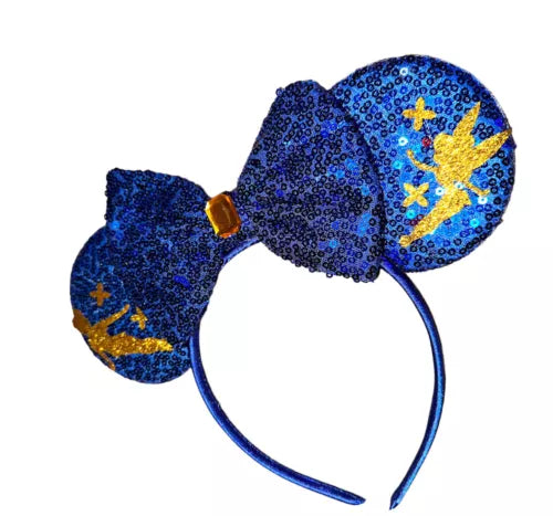 Disney Christmas Tinker bell Fairy Sequin Halloween Headband