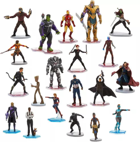 Disney Store official Avengers Marvel Studios Mega Figurine Playset