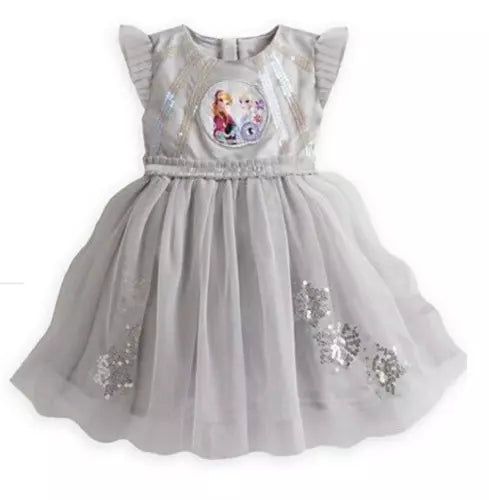 Disney Store Authentic Frozen Princess Elsa Anna Party Dress Costume