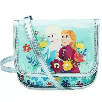 DISNEY STORE AUTHENTIC Frozen Anna & Elsa Crossbody Bag Girls Purse
