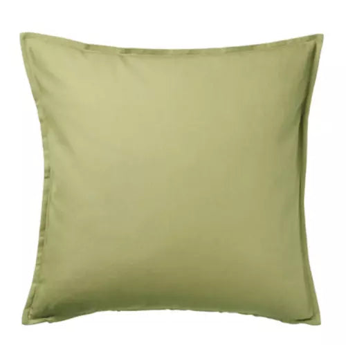 Ikea GURLI Cushion Cover Soft Cotton Zipper Olive Green Colour