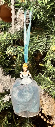Disney Princess Cinderella Figurine Hanging Christmas Holiday Tree Ornament