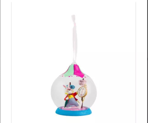 Disney Alice In Wonderland White Rabbit Christmas Hanging Ornament