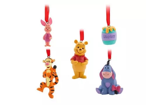 Official Disney Winnie the Pooh Christmas Hanging Ornaments