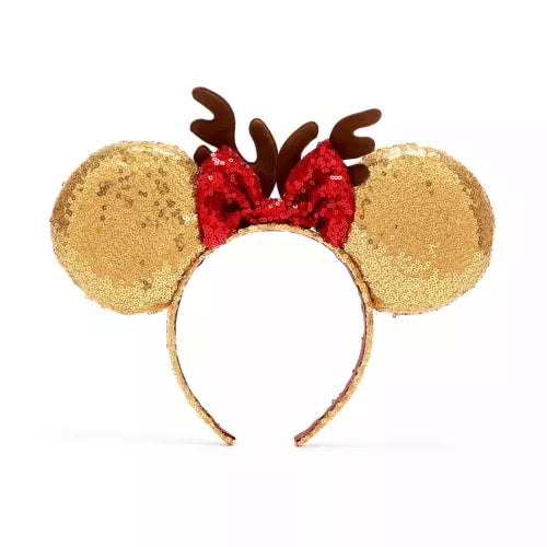 Disney Store Minnie Mouse Festive Christmas Ears Headband