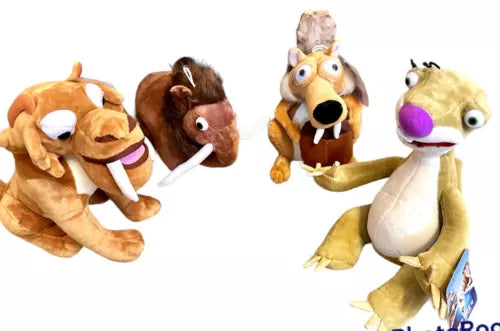 Ice Age  Set of 4 soft Plush Animal Toys