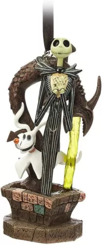 Disney Store Jack Skellington & Zero Light-Up Living Magic Sketchbook Ornament