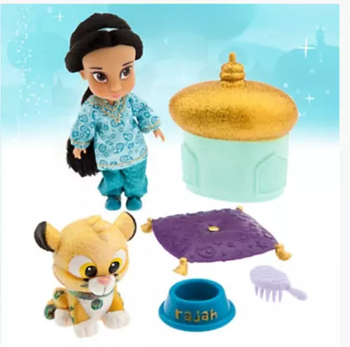 Disney Aladdin Jasmine Animators Collection Mini Doll Play Set