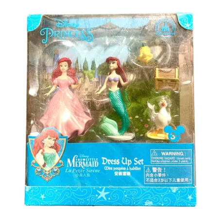 Disney Store Little Mermaid Ariel, Flounder deluxe Dress up fashion set Magiclip