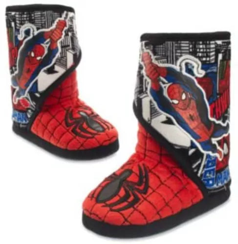 Disney Store Official Spider-Man Boots Slippers SHOES For Kids UK Size 9/10