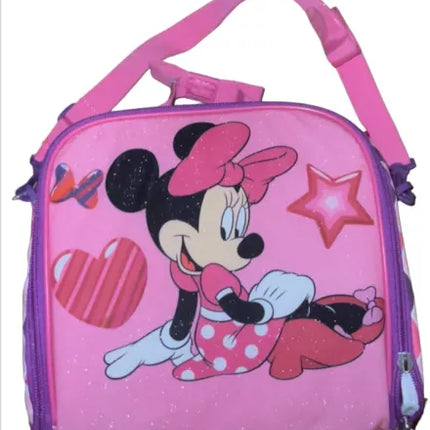 Disney Store Authentic Minnie Mouse Face Pink insulated Lunch Bag