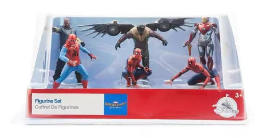 Disney Store official Marvel Spider-man 7 pc Figure Figurine