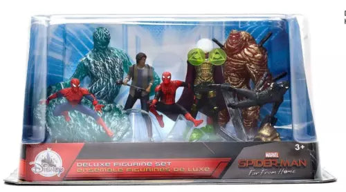 Disney Store Marvel Spider-man Far From Home Film 7 Figurine Set