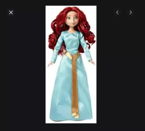 DISNEY BRAVE CLASSIC DOLL MERIDA IN LIGHT BLUE DRESS