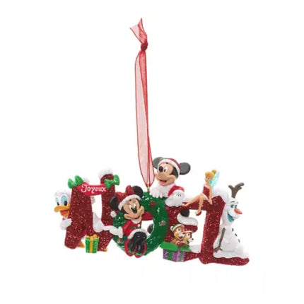 Disneyland Mickey and Friends Noel Hanging Christmas Ornament
