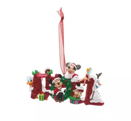 Disneyland Mickey and Friends Noel Hanging Christmas Ornament