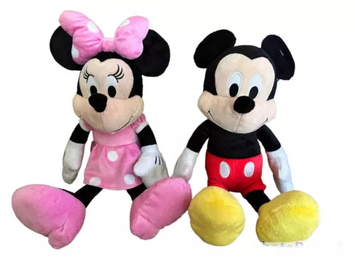 Disney Store Mickey Mouse Minnie Mouse Pink Soft Plush Doll