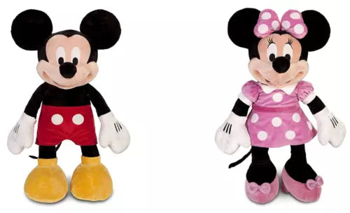 Disney Store Mickey & Minnie Mouse  Large Soft Plush Doll toy