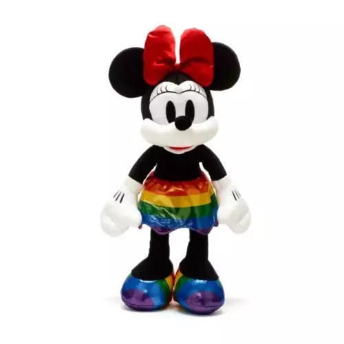 Disney Store Minnie Mouse Rainbow Disney Medium Soft Plush