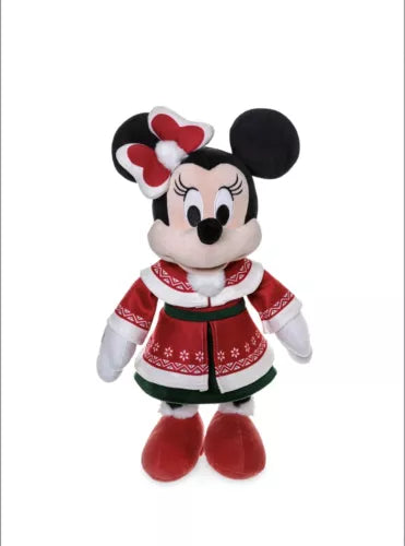 Disney Store Minnie Mouse Festive Medium Soft Toy