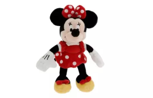 Disney Store original Red Minnie Mouse Mini Bean Bag Plush Soft Toy