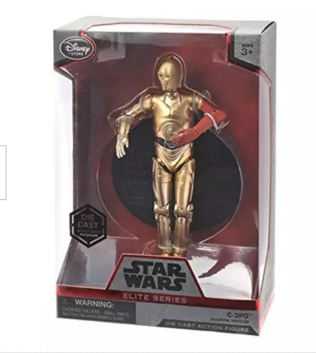 Disney Store C-3PO MODEL 8" RED ARM Star Wars Elite series action Figure