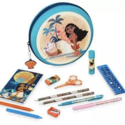 Disney Character Moana Stationery Kit Zip UP case School Supplies