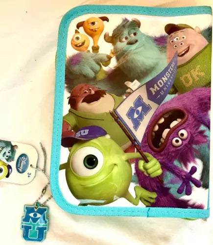 Monster university zip up pencil stationery colour artwork case for school