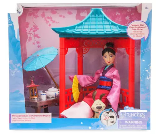 Disney Store Princess Playset Mulan Tea Ceremony