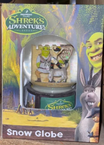 DreamWorks Shrek Adventures the ogre and Donkey Snow Globe