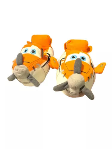 Disney Planes Orange Dusty Warm Indoor Slippers shoes kids
