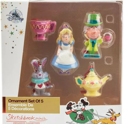 Disney official Alice in Wonderland Sketchbook Mini Ornament