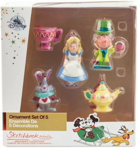 Disney official Alice in Wonderland Sketchbook Mini Ornament