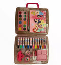 Disney Princess colour paints brush markers carry case