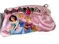 Disney Princess Jasmine Cinderella Rapunzel Pink Girls Gem Gold Chain Purse