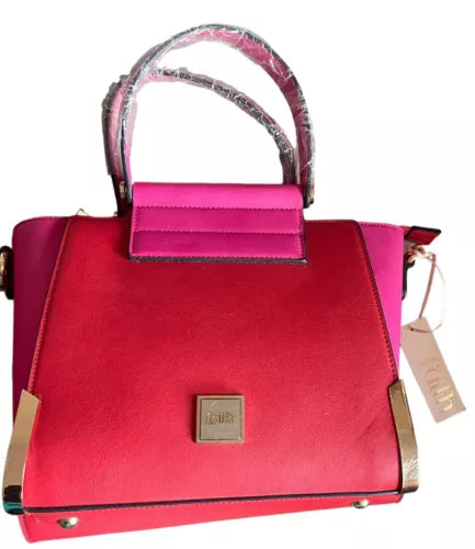 Red Pink Gold Faith Bag Women handbag