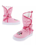 Disney Official Minnie Mouse warm boots Pink Kids applique