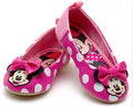 Authentic Disney Store Minnie Mouse Pink polka dot ballet flats shoes