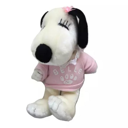 Peanuts Snoopy Belle Sister In Pink Shirt Plush Stuffed Animal Soft Toy