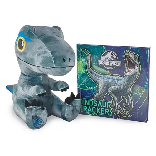 Kohl's Cares Jurassic World Raptor dinosaur Book and Soft Plush Doll