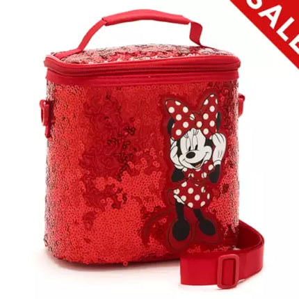 Disney Store Authentic Minnie Mouse Red Sequin Lunch Bag