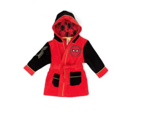 Disney Store Official Spider Man Bathrobe towel bath gown