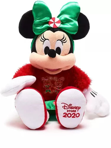 Disney Store Minnie Mouse Holiday Cheer Christmas Medium Soft Plush