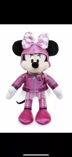 Disney Minnie Mouse Pink Roadster Race Plush Soft Doll Toy