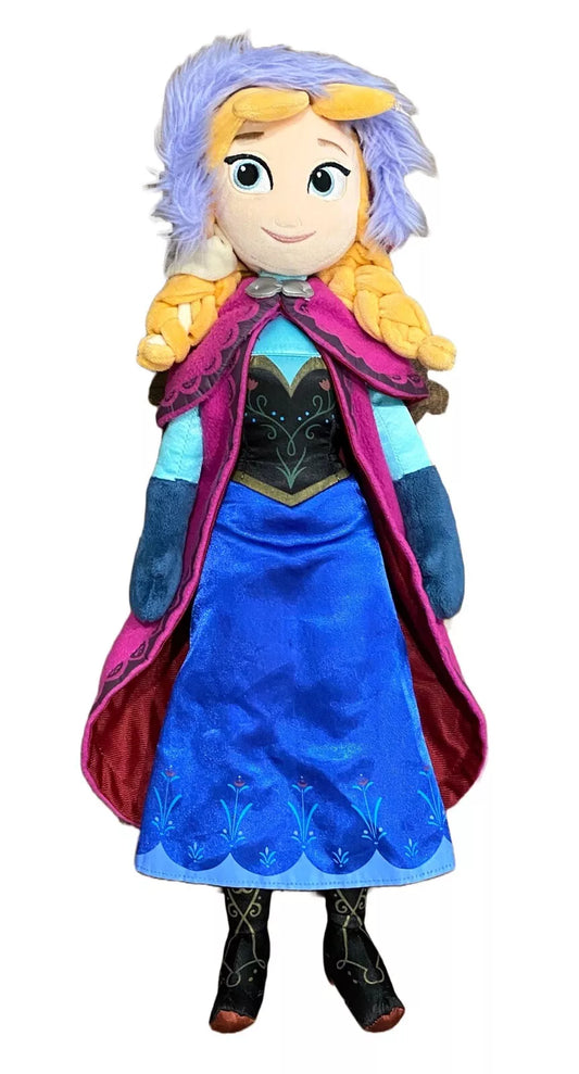 Disney Frozen Anna Winter Cape Fur Plush Soft Doll