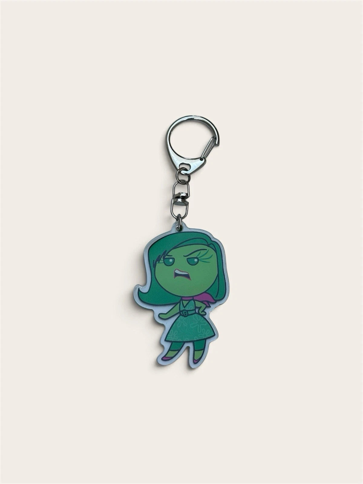 Disney InsidDisney Inside Out Disgust Keychain Bag Charm Holiday Gift 1pc Limited EditionDisney Inside Out Disgust Keychain Bag Charm Holiday Gift 1pc Limited Editione Out Disgust Keychain Bag Charm Holiday Gift 1pc Limited Edition
