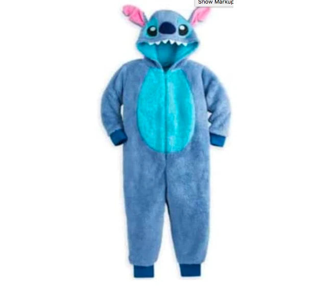 Disney Official Lilo & Stitch one piece Costume Pyjama for kids Size 5/6 NEW