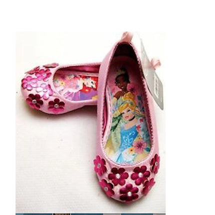 Disney Official princess Glitter diamantes Flowers Shoes Girls Size UK 13 NEW